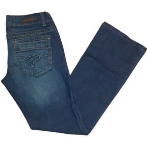Guess Dark Wash Stretch‎ Bootcut Jeans 27